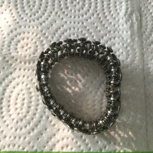 Women's bracelet metal vintage elastic - Picture 4 of 7